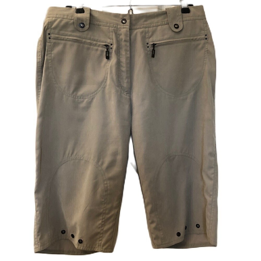 Vintage JAMIE SADOCK Women's Beige Bermuda Shorts Golf Apparel Size 10
